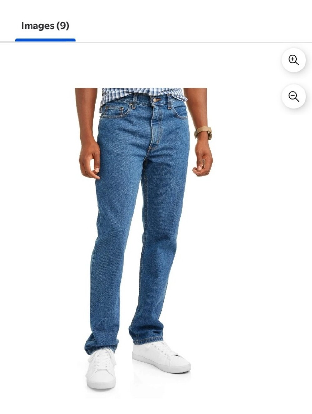 Men's Straight-Leg Jeans in Medium Blue